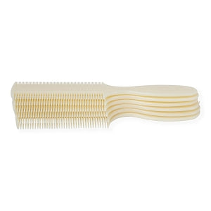 Comb Plastic Ba - Two-Sided Fine Tooth Baby Comb, Ivory - MDS137013