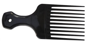 Medline Hair Picks - Pick Comb, Black, 5.125" x 2.25" - MDS1372066CS