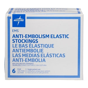 Medline EMS Thigh-High Anti-Embolism Stockings - EMS Thigh-High Anti-Embolism Stocking, Size Small Regular - MDS160824