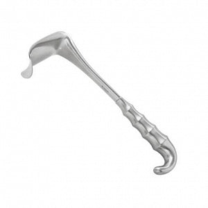 Medline Richardson Retractors - 9-1/2" (24 cm) Richardson Retractor with 1" x 1-1/4" (25 mm x 32 mm) Blade and Grip Handle - MDS1815249