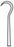 Medline Frazier Dura Hook - HOOK, SKIN, FRAZIER, SHARP, 3MM, 5", 13CM - MDS1821413