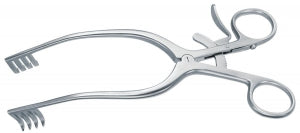 Medline Furst Adson Retractors - 7-1/2" (19 cm) Furst Adson Retractor with 4 x 4 Sharp Prongs - MDS1868019F