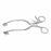 Medline Adson Retractors - 8" (20.3 cm) 45° Angle Adson Retractor with 4 x 4 Prongs - MDS1868045