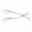 Medline Viper Spinal Retractors - 11.75" (30 cm) Viper Spinal Retractor with 7 cm Deep Prongs, Hinged - MDS1892770