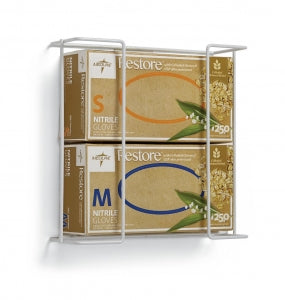 Medline Wire Glove Dispensers - Horizontal-Mount Wire Double Glove Box Holder - MDS192094B