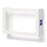 Medline White Powder-Coated Steel Glove Dispensers - White Powder-Coated Steel Glove Box Holder, Horizontal Mount, Triple - MDS193097B