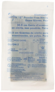 Medline Aloetouch Sterile 12" Powder-Free Nitrile Exam Gloves - Aloetouch Exam Gloves, Nitrile, Powder-Free, Sterile, Size S, 12" - MDS194085
