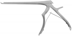Medline Ferris Smith-Kerrison Rongeur - Ferris-Smith Kerrison Rongeur with Ejector Pin, 40° Up, 4 mm Bite Width, 11" Long - MDS2015144
