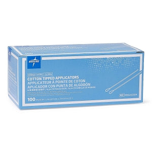 Medline Sterile Cotton-Tipped Applicator - Sterile Cotton-Tipped Wood Applicators, 6" - MDS202000