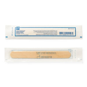 Medline Nonsterile Tongue Depressors - Nonsterile Wrapped Tongue Depressors, 6" - MDS202077