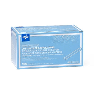 Medline Sterile Cotton-Tipped Applicator - Sterile Cotton-Tipped Wood Applicators, 3" - MDS202105