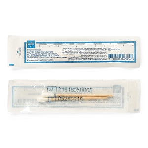 Medline Sterile Cotton-Tipped Applicator - Sterile Cotton-Tipped Wood Applicators, 3" - MDS202105
