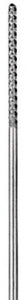 Medline Lathbury Cotton Applicators - Lathbury Cotton Applicator, Nickel-Silver Alloy, 6" Overall Length, Twisted Tip, Regular Model - MDS2022709