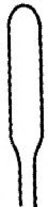 Medline Garrett Vascular Dilators - 8.125" (20.6 cm) Garrett Vascular Dilator with 5 mm Oval Tip - MDS2040250