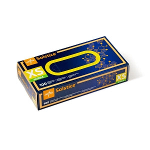 Medline Solstice Powder-Free Nitrile Exam Gloves - Solstice Nitrile Powder-Free Exam Gloves, Size XS - MDS2093