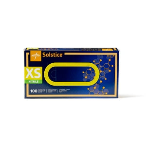 Medline Solstice Powder-Free Nitrile Exam Gloves - Solstice Nitrile Powder-Free Exam Gloves, Size XS - MDS2093