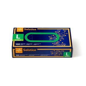 Medline Solstice Powder-Free Nitrile Exam Gloves - Solstice Nitrile Powder-Free Exam Gloves, Size L - MDS2096