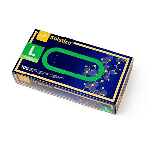Medline Solstice Powder-Free Nitrile Exam Gloves - Solstice Nitrile Powder-Free Exam Gloves, Size L - MDS2096