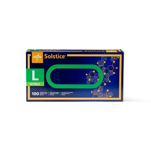 Medline Solstice Powder-Free Nitrile Exam Gloves - Solstice Nitrile Powder-Free Exam Gloves, Size L - MDS2096