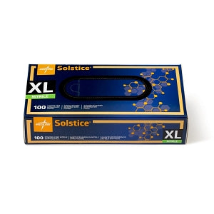 Medline Solstice Powder-Free Nitrile Exam Gloves - Solstice Nitrile Powder-Free Exam Gloves, Size XL - MDS2097