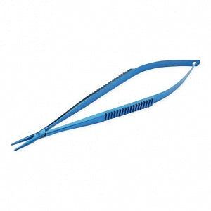 Medline Titanium Precise Touch Jacobson Micro Needle Holders - 6" (15.2 cm) Straight Titanium Precise Touch Jacobson Micro Needle Holder with Flat Handle - MDS2403217