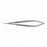 Medline Delicate Micro Needle Holders - 5" (12.7 cm) Straight Delicate Micro Needle Holder with Round Handle - MDS2410805