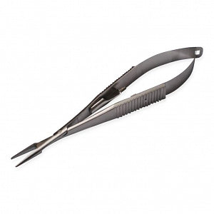 Medline Needle Holders - 5-3/4" (14.6 cm) Castroviejo Needle Holder with Straight DD Jaws, Lock, Round Handle - MDS2411575
