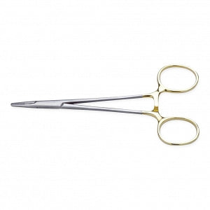 Medline Halsey Micro Needle Holders - Halsey Needle Holder, Smooth, Tungsten Carbide, 5", Left Hand - MDS2413413L