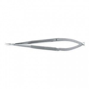 Medline Delicate Micro Needle Holders - 8-3/4" (22.2 cm) Curved Delicate Micro Needle Holder with Round Handle - MDS2420887