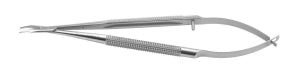 Medline Barraquer Micro Needle Holders - 5-1/2" (14 cm) Standard Curved Nonlocking Barraquer Needle Holder with 6 mm Jaw - MDS2466114