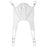 Medline 2-Point U-Shaped Patient Slings - Disposable 2-Point U-Shaped Patient Sling with Head Support, 700 lb. Capacity, Extra-Large - MDS2PTDHBXL