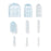 Medline Perforated Clear Instrument Protectors - GUARD, INSTRUMENT, VENTED, CLR, ASSORTED - MDS30410B