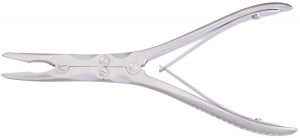 Medline McIndoe Rongeur Forceps - RONGUER, MCINDOE, DBL ACTION, SLIGHT CRV, 6" - MDS3211220