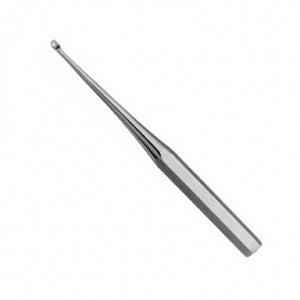 Medline Hex Handle Angled Bone Curettes - Size 5 9" (22.8 cm) Hexagonal Handle Bone Curette with Angled 8.9 mm Oval Cup - MDS3247105
