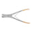 Medline Wire Cutters - 8.75" (22.2 cm) Long 2.5 mm Capacity Double-Action Side Cutting Wire Cutter with Angled Tungsten Carbide Jaws - MDS3354522