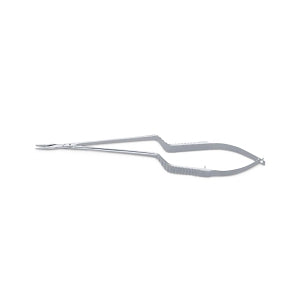 Medline Micro Bayonet Needle Holders - 8.25" (21 cm) Long Micro Bayonet Needle Holder with Curved Tip - MDS3459451