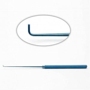 Medline Titanium Nerve Hooks - 7-1/4" (18.4 cm) Titanium Nerve Hook with 2 mm Blunt Tip - MDS3462311