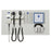 Medline Co-Label Diagnostic Wallboard Systems - Diagnostic Wall System with 2 Handles, LED EliteVue Otoscope Head, Xenon L2 Ophthalmoscope Head, Specula Dispenser and Aneroid BP Device, Premounted on Mounting Board - 3653-LEX2-SAXWU