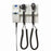 Medline Co-Label Diagnostic Wallboard Systems - Diagnostic Wall System with 2 Handles and Xenon EliteVue Otoscope Head - MDS3653-XEX2-XXXXU