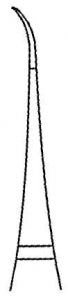 Medline Microsurgical Suture Forceps - 7" (18 cm) Straight Microsurgical Forceps with Round Handle and Tying Platform - MDS3849466