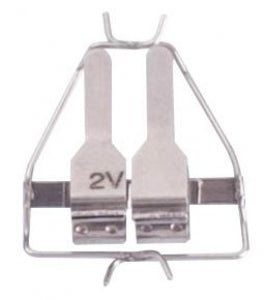 Medline Single Clamps - CLAMPS, SINGLE, .4X1MM, W/O FRAME, PAIR, BLCK - MDS4231001