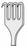 Medline Peck Rake Retractor - RETRACTOR, RAKE, ROLLET, SHARP, 4-PRNG, 13CM, - MDS4237913