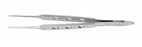 Medline Bishop-Harman Iris Forceps - Bishop-Harmon Serrated Iris Forceps with 0.8 mm Tips, 3-1/2" (8.9 cm) - MDS4294008