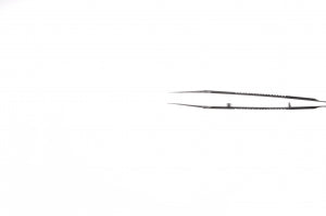 Medline Castroviejo Corneoscleral Suture Forceps - FORCEP, CASTRO, W/TYING, RND, 1X2, 0.3MM - MDS4315003