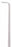 Medline Shea Oblique Hook - HOOK, OBLIQUE, SLTLY BLNT, 3MM, ANG 90 - MDS4400316