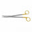 Medline Zeppelin Parametrium OB / GYN Scissors - 14" (35 cm) Zeppelin Parametrium Scissors with Slightly Curved Blades and Tungsten Carbide Inserts, Gold Handle - MDS4431014