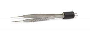 Medline McPherson Bipolar Forceps - McPher Bipolar Forceps, Insulated Handle, 4.25" Overall Length, Straight, 0.5 mm Wide Tip, For Use with Reusable Bipolar Cable MDS5590 - MDS574004D