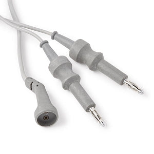 Medline Bipolar Connection Cord - Reusable Bipolar Cord, 2 Pin-2 Banana, 10' - MDS5990
