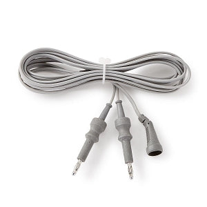 Medline Bipolar Connection Cord - Reusable Bipolar Cord, 2 Pin-2 Banana, 10' - MDS5990