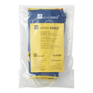 Medline Hemo-Force II Intermittent Single-Bladder DVT Sleeves - Small Long Intermittent Hemo-Force II DVT Calf Sleeve with Circumference of 9"- 12" (22.9 cm - 30.5 cm) - MDS601PD1